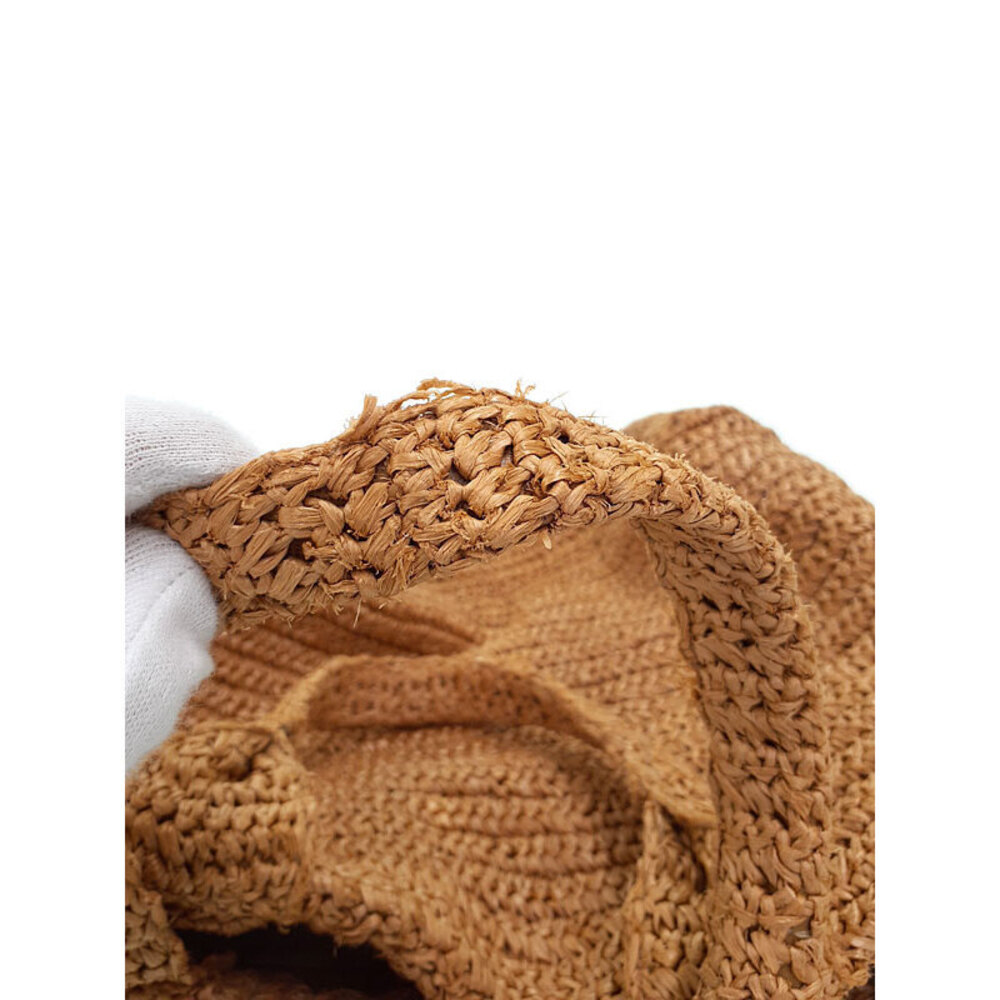 PRADA Raffia Tote Bag Brown - Picture 6 of 9